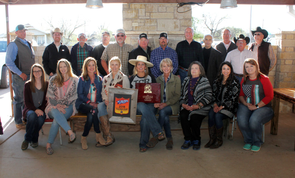 The TCR Board of Directors accepting the UPRA 2018 Large Rodeo of the Year and the UPSU Series 2018 Best Rodeo of the Year Awards.